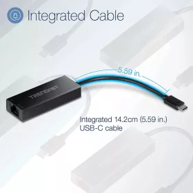 Techsuit - Ethernet Adapter NetLink (AC20) - USB-C férfi csatlakozót-5949419294936 2 kép