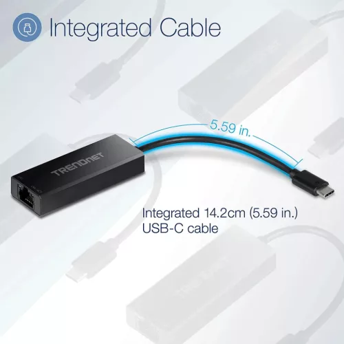 Techsuit - Ethernet Adapter NetLink (AC20) - USB-C férfi csatlakozót-5949419294936 2 kép