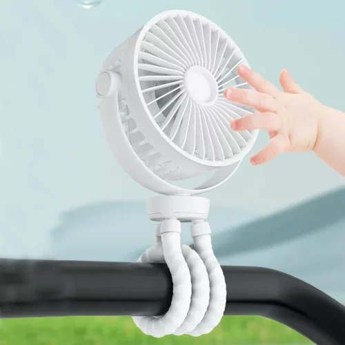 Techsuit - Babakocsi Ventilátor (VP1) - Hordozható, Négysebességes-5949419295148 9 kép