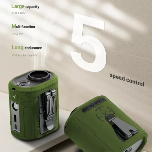 Techsuit - Prémium hordozható mini ventilátor (Z14) - beépített a-5949419295414 8 kép
