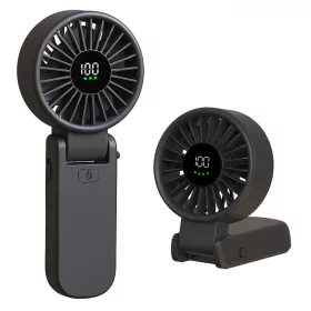Techsuit - Prémium Mini Kézi Ventilátor (A10) - LED Digitális Kije-5949419295346 1 kép