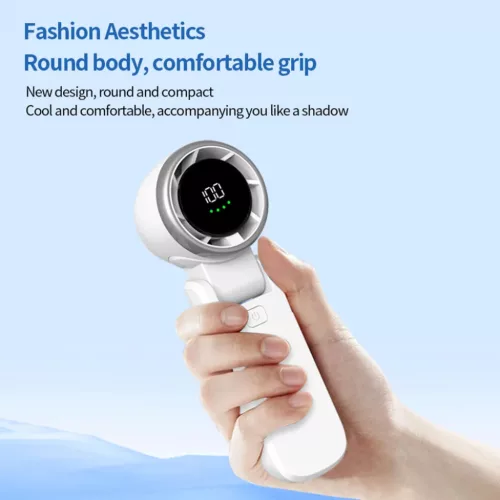 Techsuit - Prémium Mini Kézi Ventilátor (A9) - LED Digitális Kijel-5949419295322 9 kép