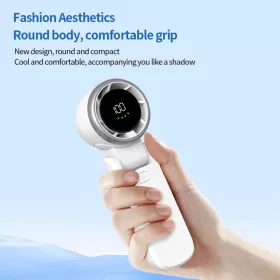 Techsuit - Prémium Mini Kézi Ventilátor (A9) - LED Digitális Kijel-5949419295315 2 kép