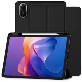    Xiaomi Redmi Pad 2 Fekete Techsuit rugalmas, háromszorosan hajtható tok ceruzatartóval