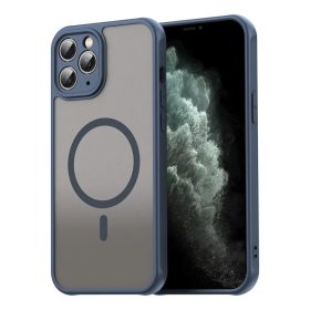   iPhone 11 Pro Max - Techsuit - HaloFrost II MagSafe tok - Sötétkék