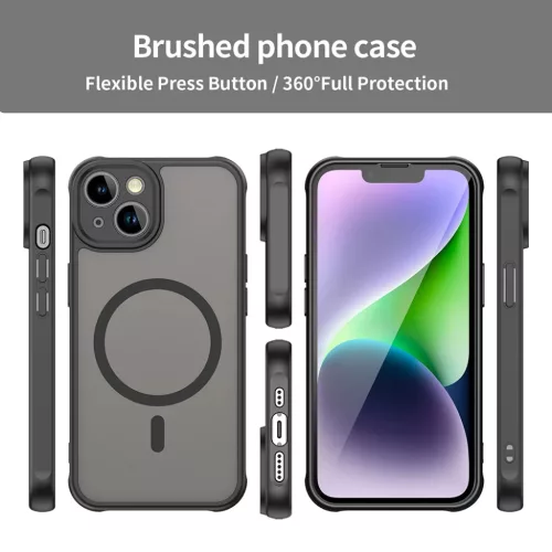 iPhone 13 tok - Techsuit - HaloFrost II MagSafe - Fekete-5949419297531 3 kép