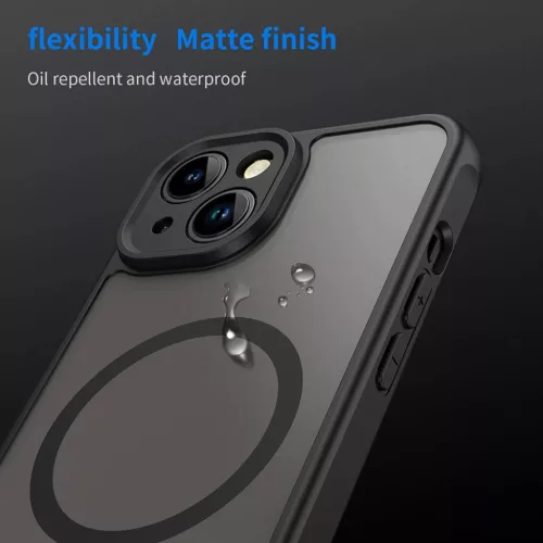 iPhone 13 tok - Techsuit - HaloFrost II MagSafe - Fekete-5949419297531 4 kép