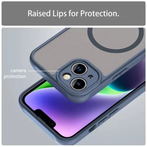 iPhone 13 Techsuit - HaloFrost II MagSafe tok - Sötétkék-5949419297517 4 kép