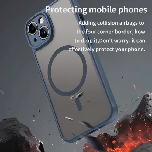 iPhone 13 Techsuit - HaloFrost II MagSafe tok - Sötétkék-5949419297517 5 kép