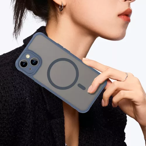 iPhone 13 Techsuit - HaloFrost II MagSafe tok - Sötétkék-5949419297517 6 kép