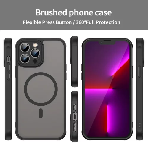  iPhone 13 Pro Max Fekete Techsuit - HaloFrost II MagSafe tok-5949419297456 3 kép