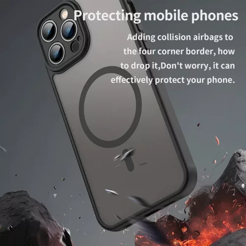  iPhone 13 Pro Max Fekete Techsuit - HaloFrost II MagSafe tok-5949419297456 4 kép