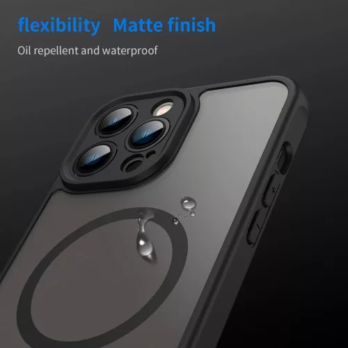  iPhone 13 Pro Max Fekete Techsuit - HaloFrost II MagSafe tok-5949419297456 5 kép