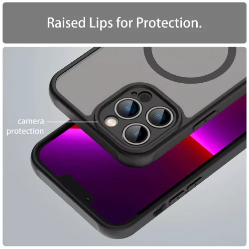  iPhone 13 Pro Max Fekete Techsuit - HaloFrost II MagSafe tok-5949419297456 6 kép