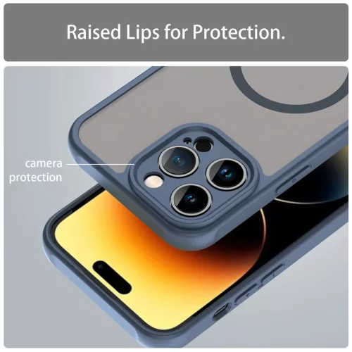 iPhone 14 Pro Techsuit HaloFrost II MagSafe - Navy Blue. tok-5949419297319 4 kép