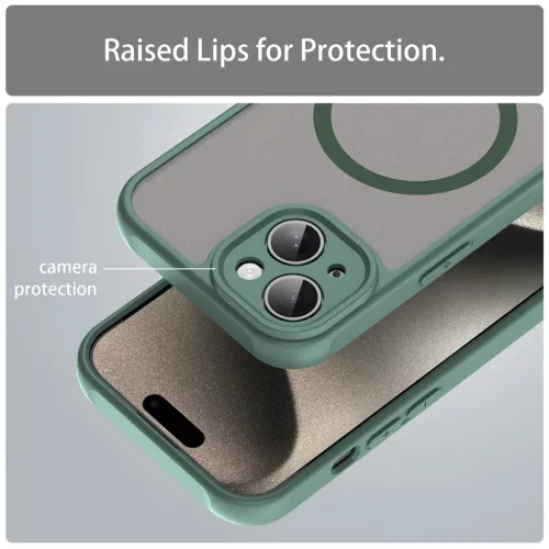  iPhone 15 Zöld Techsuit HaloFrost II MagSafe tok-5949419297241 5 kép