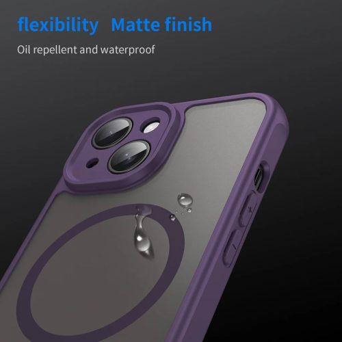 Techsuit - HaloFrost II MagSafe - iPhone 15 - Lila tok-5949419297227 4 kép