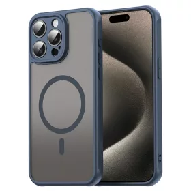    Apple iPhone 15 Pro Tengerészkék Techsuit HaloFrost II MagSafe tok