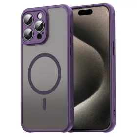  iPhone 15 Pro Max Lila Techsuit HaloFrost II MagSafe tok