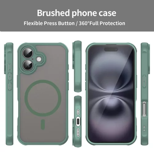 Techsuit - HaloFrost II MagSafe - iPhone 16 Plus - Zöld tok-5949419297005 3 kép