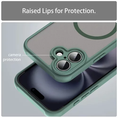 Techsuit - HaloFrost II MagSafe - iPhone 16 Plus - Zöld tok-5949419297005 4 kép