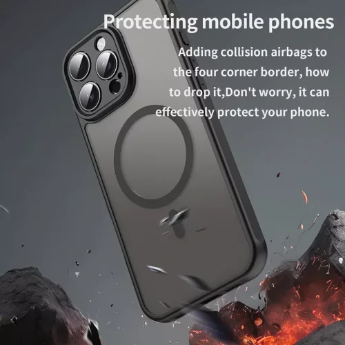  Techsuit - HaloFrost II MagSafe - iPhone 16 Pro Max - Fekete tok-5949419296930 4 kép