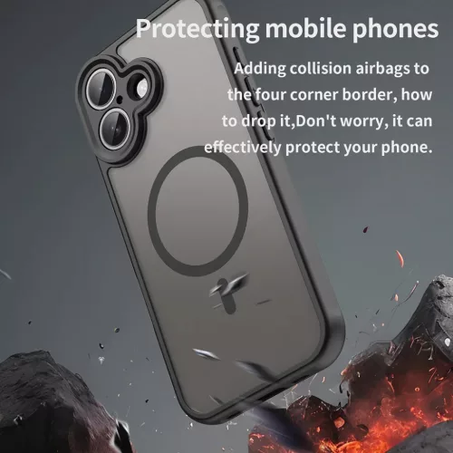  iPhone 17 Fekete Techsuit HaloFrost II MagSafe tok-5949419296893 5 kép