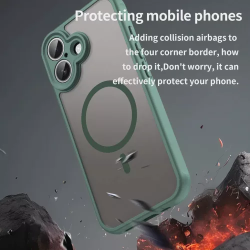  iPhone 17 Techsuit HaloFrost II MagSafe Zöld tok-5949419296886 7 kép