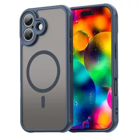    iPhone 17 Tengerészkék Techsuit - HaloFrost II MagSafe tok