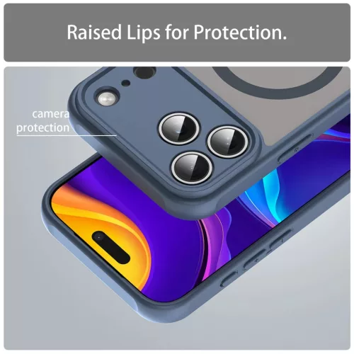  iPhone 17 Pro Max Techsuit - HaloFrost II MagSafe Tengerészkék tok-5949419296794 3 kép