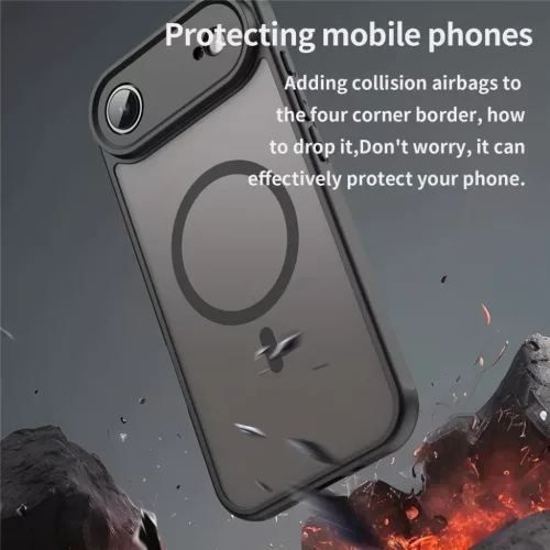  iPhone 17 Air Fekete Techsuit HaloFrost II MagSafe tok-5949419296770 3 kép