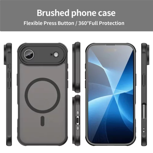  iPhone 17 Air Fekete Techsuit HaloFrost II MagSafe tok-5949419296770 5 kép