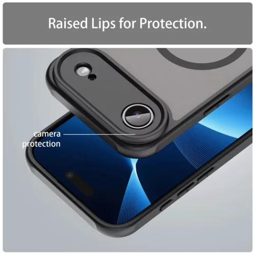 iPhone 17 Air Fekete Techsuit HaloFrost II MagSafe tok-5949419296770 6 kép