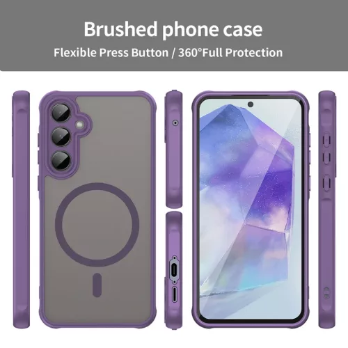  Techsuit - HaloFrost II MagSafe - Samsung Galaxy A55 5G - Lila tok-5949419296541 4 kép