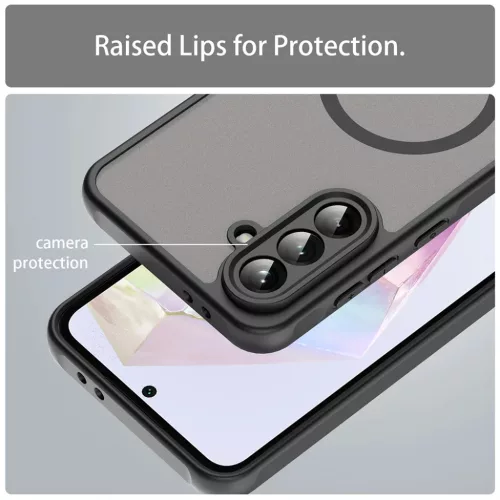  Samsung Galaxy A56 5G Fekete Techsuit - HaloFrost II MagSafe tok-5949419296251 7 kép
