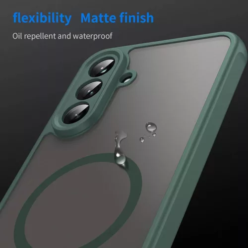  Samsung Galaxy A56 5G Zöld Techsuit HaloFrost II MagSafe tok-5949419296244 8 kép
