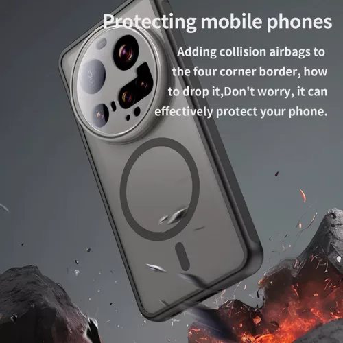  Techsuit - HaloFrost II MagSafe - Xiaomi 15 Ultra - Fekete tok-5949419296015 5 kép