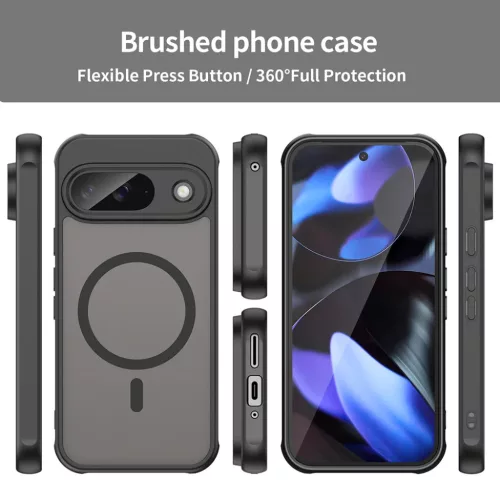  Techsuit - HaloFrost II MagSafe - Google Pixel 9 - Fekete tok-5949419295971 3 kép