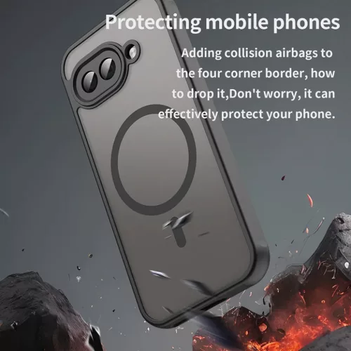 Techsuit - HaloFrost II MagSafe - Google Pixel 9a - Fekete tok-5949419295858 5 kép