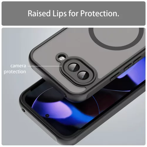  Techsuit - HaloFrost II MagSafe - Google Pixel 9a - Fekete tok-5949419295858 7 kép