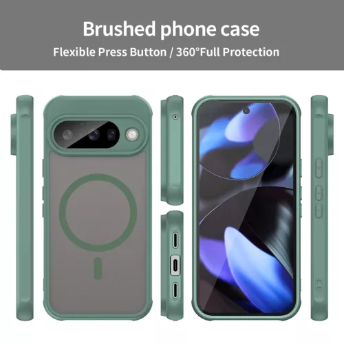  Google Pixel 10 Pro Zöld Techsuit HaloFrost II MagSafe tok-5949419295766 3 kép