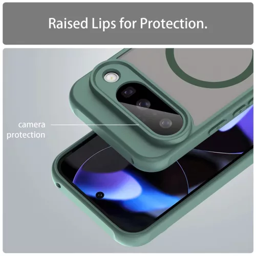  Google Pixel 10 Pro Zöld Techsuit HaloFrost II MagSafe tok-5949419295766 4 kép