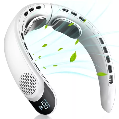 Techsuit - Nyakventilátor (S8) - Hordozható, digitális kijelzővel,-5949419301788 3 kép