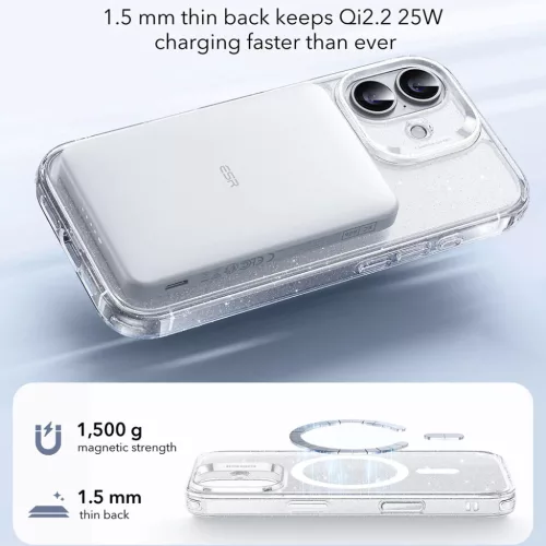  iPhone 17 Tiszta Csillogás ESR Klasszikus Hibrid HaloLock tok-4894240289358 5 kép