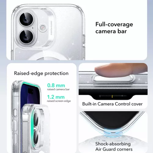  iPhone 17 Tiszta Csillogás ESR Klasszikus Hibrid HaloLock tok-4894240289358 6 kép