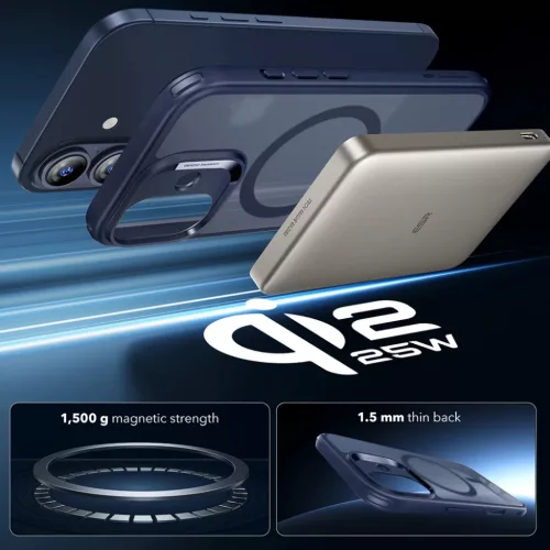  iPhone 17 Matt Kék ESR Klasszikus Hibrid HaloLock tok-4894240288238 2 kép