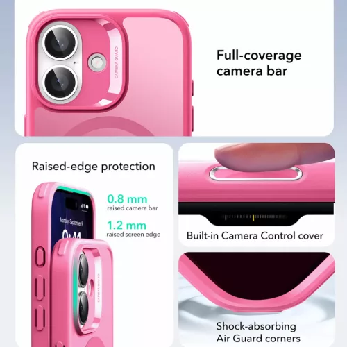  Apple iPhone 17 Matt Rózsaszín ESR Klasszikus Hibrid HaloLock tok-4894240288191 3 kép