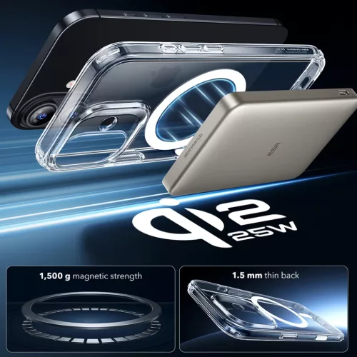  iPhone 17 Átlátszó ESR Klasszikus Hybrid HaloLock tok-4894240282939 3 kép