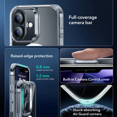  iPhone 17 Átlátszó ESR Klasszikus Hybrid HaloLock tok-4894240282939 4 kép