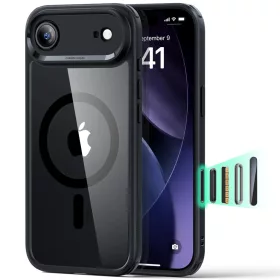    iPhone 17 Air Átlátszó Fekete ESR Klasszikus Hibrid HaloLock tok